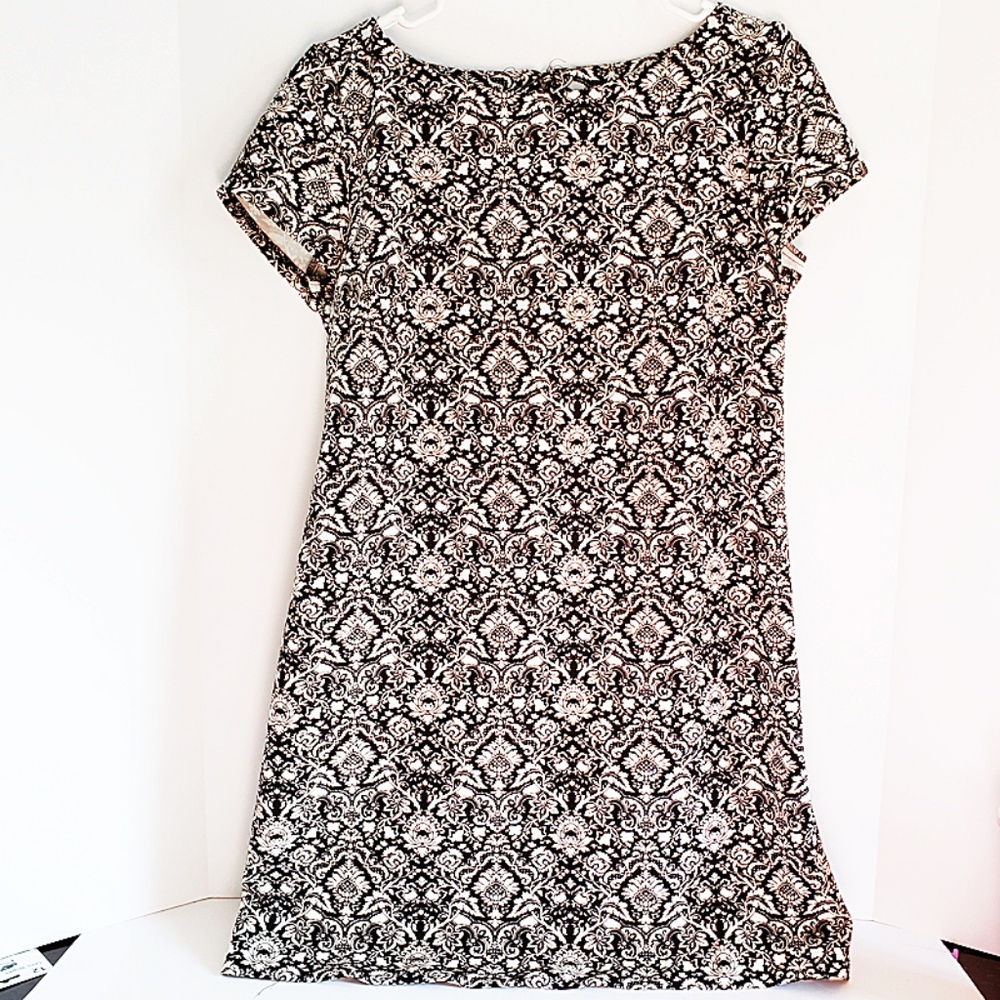 ZARA Woman Black & White Floral Sheath Dress S - Picture 3 of 7